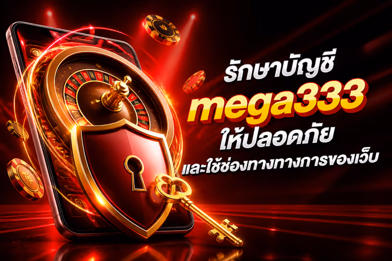 รักษาบัญชี mega333 ให้ปลอดภัยและใช้ช่องทางทางการของเว็บ