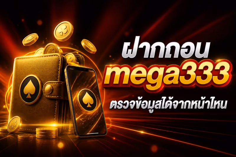 ฝากถอน mega333 ตรวจข้อมูลได้จากหน้าไหน