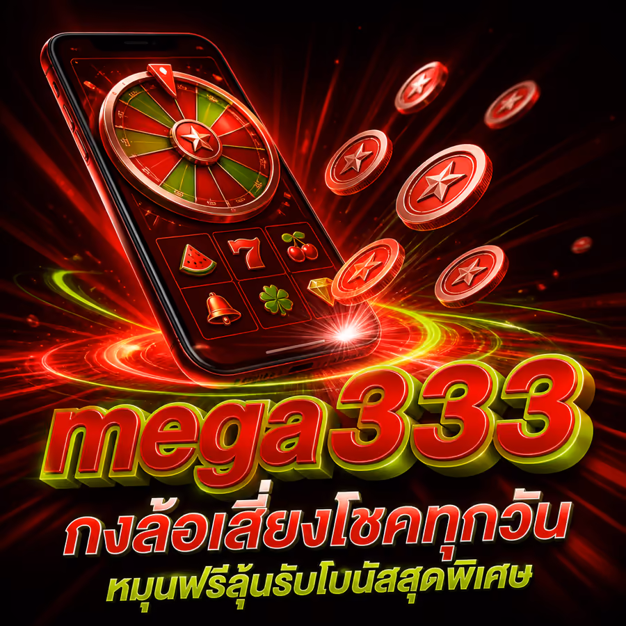 mega333 กงล้อเสี่ยงโชคทุกวัน หมุนฟรีลุ้นรับโบนัสสุดพิเศษ